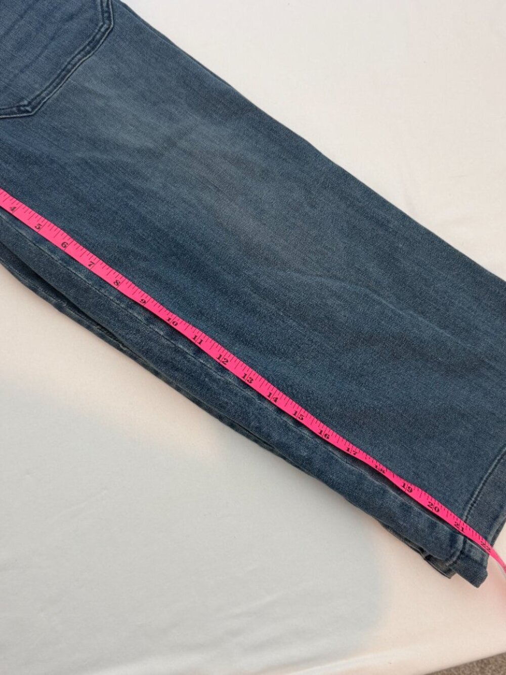 J.Jill Denim Nantucket Full Leg Crop Jeans Womens 6P Wide Leg Cropped Blue Wash - Picture 8 of 9